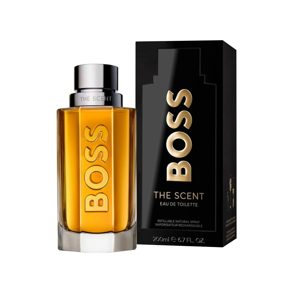 Hugo Boss The Scent Eau de Toilette Spray – 200 ml – Refillable