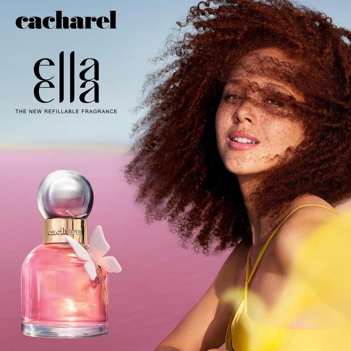 Cacharel Ella Ella Eau de Parfum – 50 ml – Floral Cypriol Fragrance – Rechargeable – Long Lasting